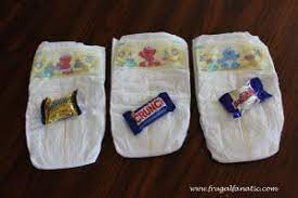 Begin reading off each clue and have guests write down which candy bar goes with each clue. Baby Shower Games Dirty Diaper Game