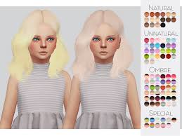 Ts4 Child Hair Retexture 07 Leahlillith S Naira 90 Colors Retexture Thumbnail Standalone The Beautiful Me Sims 4 Children Sims 4 Toddler Sims Hair