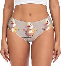 Amazon.com: DIGTIA Cute Adorable Duck Underwear Women Farm Artwork High  Waist Stretch Briefs Breathable Panties Ladies Underpants X-Small :  Clothing, Shoes & Jewelry