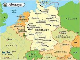 Germany map almanya eyaletler haritası thursday 18th, june 2020 07:21:58: Almanya Fiziki Haritasi Germany Map Bonn Germany Map