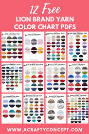 In 2020, he supported michael ball and alfie boe on their uk arena tour. Lion Brand Yarn Free Color Charts A Crafty Concept