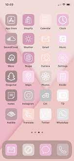 Shades Of Pink 35 App Pack Aesthetic Iphone Ios14 App Etsy In 2021 App Icon Iphone Photo App Printable Calendar Template