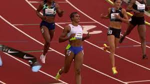 Famous nigerian track and field athlete, blessing okagbare has made it to guinness world records after she beat record breaker, usain bolt as the fastest runner ever. Nigeria S Blessing Okagbare Wins Women S 100m At The 2021 Usatf Grand Prix Nbc Sports