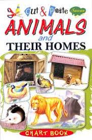 Buy Animals Their Homes Chart Book Cut Paste Book Na