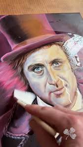 Wonka varnish. Prints in shop now. , ., ., #willywonka #genewilder  #oilpainting #varnishporn #wesflanary