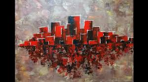 Peinture Au Couteau Debutants Acrylique Facile Peinture Abstraite Moderne Peinture Au Couteau Peinture Acrylique Abstraite