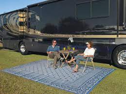 This mat stands up to use and abuse from thunderstorms, teenage campers, dogs, and spilled food. Patio Mats 9x12 Reversible Rv Outdoor Patio Mat Camping Mat Greek Key Tan Walmart Com Walmart Com