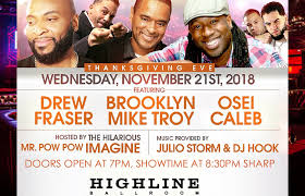 Nyc Thanksgiving Eve Comedy Show Dinner At Highline