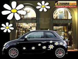 Stai cercando adesivi per auto in offerta? Kit Stickers Daisies Stickers Flowers For Smart Fiat 500 Car Flowers Stickers Ebay