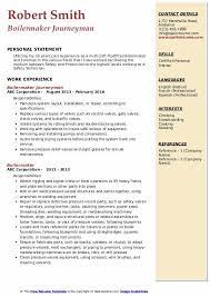 A boilermaker takes charge of the building, installing and maintaining containers which are used to store liquids and gases. Boilermaker Resume Samples Qwikresume