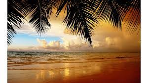 Sahibdm presents to you the official ocean sunset beach wallpaper for my audience. Overlooking The Sunset Beach 4k Wallpaper Free 4k Wallpaper Beach Sunset Wallpaper Beach Wallpaper Beach Wall Murals
