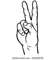 Cute little drawings peace sign drawing drawing anime hands how to draw hands peace drawing easy drawings hippie art drawing hand bring a distinctive look to any space with this 6 peace sign sculpture! Hand Peace Sign Illustration Stock Vector Royalty Free 653298478