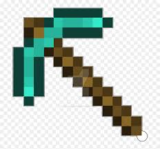 Pickaxe Transparent Mine Craft Minecraft Diamond Pickaxe Png Png Download Vhv