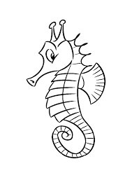 Use your own color palette or use. Drawing 3 From Seahorses Coloring Page