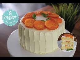 A beautiful moist light cake with complex and full flavors of oranges and orange peel. Candied Slice Orange Cake Recipe Youtube