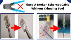 How To Make Ethernet Cable And Crimp Rj45 Connector Without Crimping Too Ethernet Cable Crimping Crimping Tool