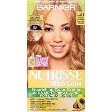 Garnier Nutrisse Ultra Color Nourishing Hair Color Creme Lb1 Ultra Light Cool Blonde 1 Kit Walmart Com In 2021 Brunette Hair Color Nourishing Hair Cool Blonde