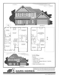 The Adams Homes 3 154 This Spacious Two Story Home Has Formal Dining Plus Family Room Downstairs Master Suite And La Adams Homes Two Story Homes Stucco Homes