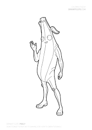 Tomatohead skin fortnite coloring pages printable. Peely Fortnite Coloring Pages Easy Novocom Top