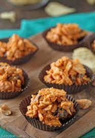 Potato Chip Clusters With Cranberries And Peanuts Recipe Potato Chips Candy Recipes Sweet Snacks