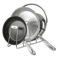 All Clad D3 Compact Stainless Steel Cookware Organizer Bed Bath Beyond Cookware Organization Stainless Steel Cookware Stainless