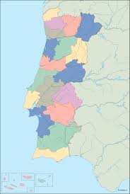 Os 18 distritos de portugal recebem o nome da principal cidade de cada grupo. Portugal Blind Map Illustrator Vector Eps Maps Eps Illustrator Map Vector World Maps
