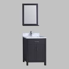 Quality ceramic countertop basin on 15mm toughened glass worktop. Cape Town 24 Bathroom Vanity Grey With White Quartz Countertop Stone Style Design
