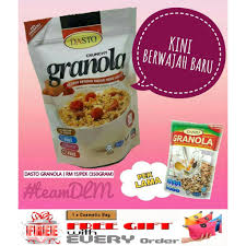 Walaupun sibuk, tak ada alasan untuk makan secara sihat. Buy 3 Add Free Gift Dasto Granola Crunchy Rich Viral Makanan Sihat Untuk Diet Borong Shopee Malaysia