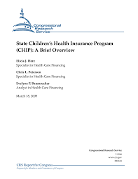 In reality, getting your first health insurance plan does not have to be daunting. State Children S Health Insurance Program Chip A Brief Overview Unt Digital Library