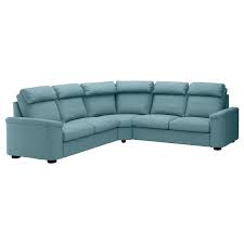 Lidhult Corner Sleeper Sofa 5 Seat Gassebol Blue Gray Ikea Corner Sofa Bed With Storage Sofa Back Cushions Fabric Sofa