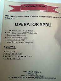 Pom bensin pertamina limbangan limbangan, juntinyuat, indramayu regency, west java 45282, indonesia telp: Lowongan Kerja Pom Bensin Jakarta Lokercumacuma