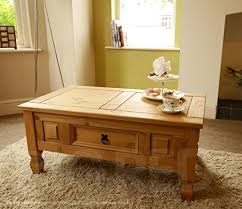 Mercers furniture corona grey wax coffee table. Corona Mexican Waxed Pine Coffee Table W Drawer Wholesale Scout