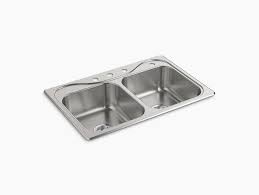 33x22 kitchen sink cut out. Southhaven Top Mount Double Equal Kitchen Sink 33 X 22 X 8 11402 4 Na Sterling
