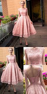 Pink Lace Homecoming Dresses Simple Knee Length Prom Dress Lace Up Back Party Dress Semi Formal Dresses For Teens Semi Formal Dresses For Teens Simple Dresses