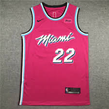 Former marquette golden eagle #33. Jimmy Butler 22 Miami Heat Basketball Trikot Jersey City Edition Stitched Rosa Ebay