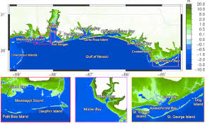 Hydrodynamic Model Elevations Of The Northern Gulf Of Mexico