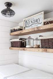 Currently rustic laundry room décor is on the raise. Diy Rustic Farmhouse Laundry Room Shelves Simply Beautiful By Angela