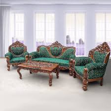 Early couches were smaller than sofas, and were usually without arms. Best Quality Carved Wooden Green Couch Sofa Set Yt 26