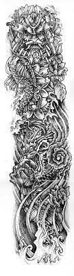Black And White Japanese Tattoo Leg Sleeve Japanese Sleeve Hinh Xăm Y Tưởng Hinh Xăm Hinh Xăm Rồng