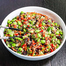 It's made filling with quinoa and colourful with red onion, mint and lemon zest. Zesty Quinoa Salad Recipe Allrecipes