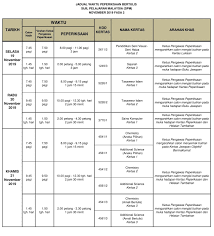 Semak tarikh rasmi dan jadual spm 2021 termasuk percubaan spm diumumkan oleh lembaga peperiksaan malaysia peperiksaan sijil pelajaran malaysia. Jadual Waktu Peperiksaan Spm 2019 Exam Date Exam Dating Sheet Music