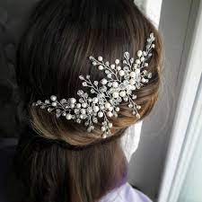 Pearl And Crystal Hair Comb Wedding Side Headpiece Bridal Hair Etsy In 2021 Wedding Hair Head Piece Bridal Hair Pieces Hair Vine Wedding