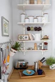 Light Kitchen Shelving And Wooden Work Surface Kitchen Shelves Shelves Home Decor