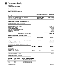 Fake Bank Statement Pdf Credit Card Statement Statement Template Bank Statement