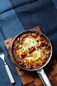 Low Carb Baked Eggs With Beef Recipe Diet Doctor Beef Recipe Diet Healthy Recipes Recipes