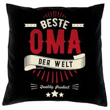 Soreso Dekokissen Kissen Beste Oma Der Welt Urkunde Geschenke Weihnachten Geburtstag Muttertag Online Kaufen Otto