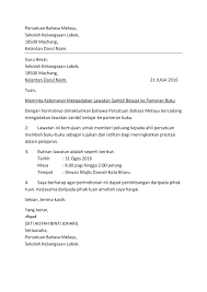 Contoh surat kiriman rasmi beserta format penulisan. Contoh Karangan Surat Rasmi Lawatan Sambil Belajar Upsr Surat Rasmi Ra