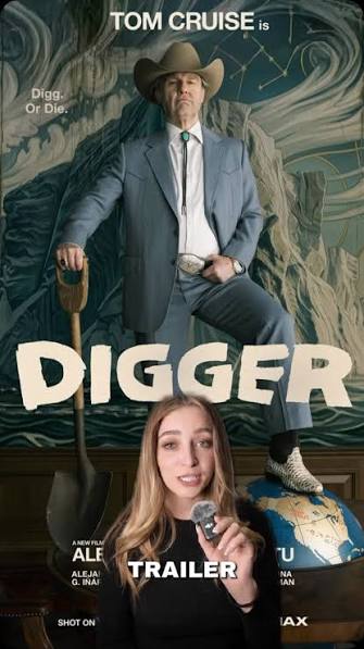 Digger (2026). This looks like a wild movie. , @diggerthemovie @warnerbros  @warnerbrosentertainment , #whattowatch #newmovie #trailer #digger  #tomcruise