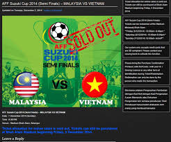 Malaysia vs vietnam final ticket online. Ember Fc Tiket Online Dah Sold Out Tengok Kat Tv Facebook
