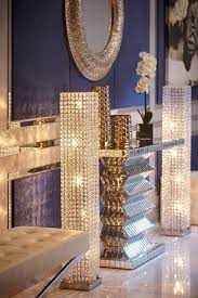 Art Deco Glam Make Your Room Sparkle With This Brilliant Crystal Tower Floor Lamp Featuri Floor Lamps Living Room Elegant Living Room Decor Lamps Living Room